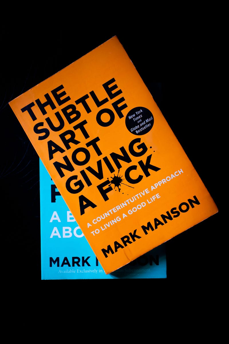 Reflection on life lessons from Mark Manson's book