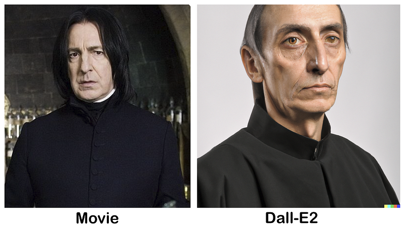 Artistic interpretation of Professor Snape