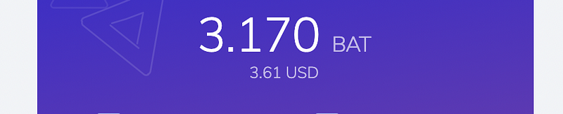 Earnings from using Brave Browser