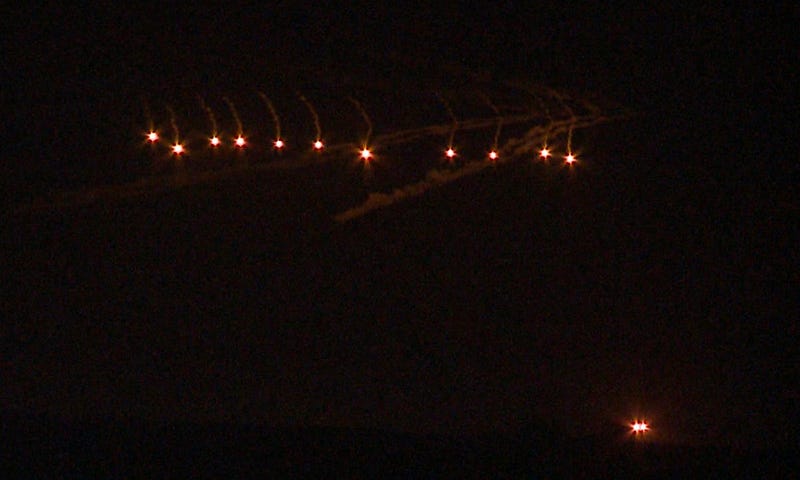 Mysterious lights illuminating the San Diego night sky