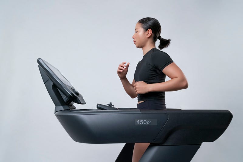 Treadmill running in a controlled environment