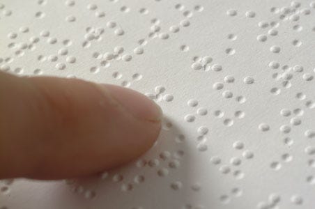 The creation of the Braille system for the visually impaired