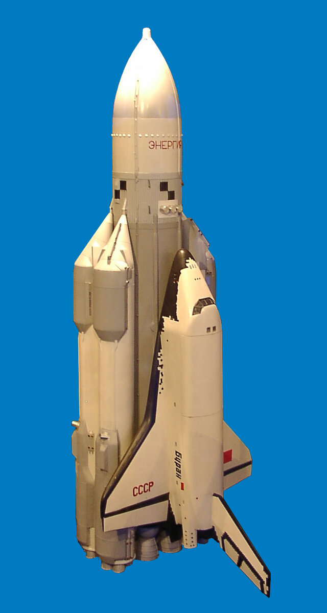 Model of Buran spacecraft with Energia rocket