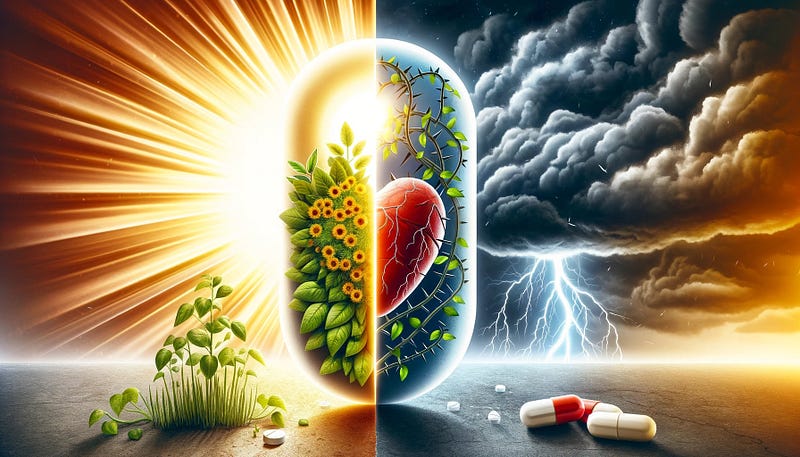 Artistic representation of health risks related to Vitamin D