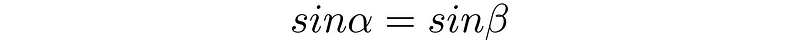 Conclusion of sine identity