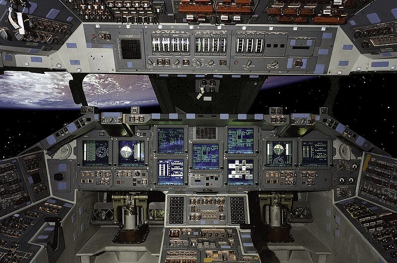 Space Shuttle cockpit design