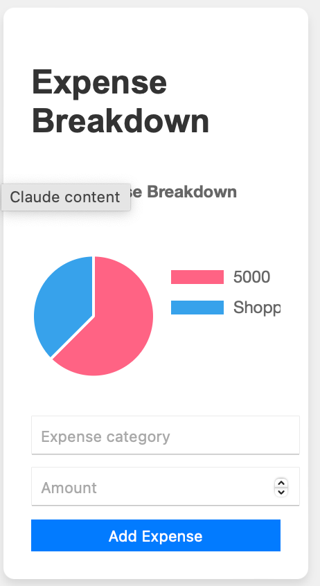 Interactive financial chatbot