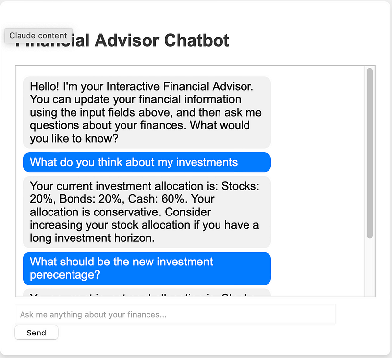 Corrected financial assessment