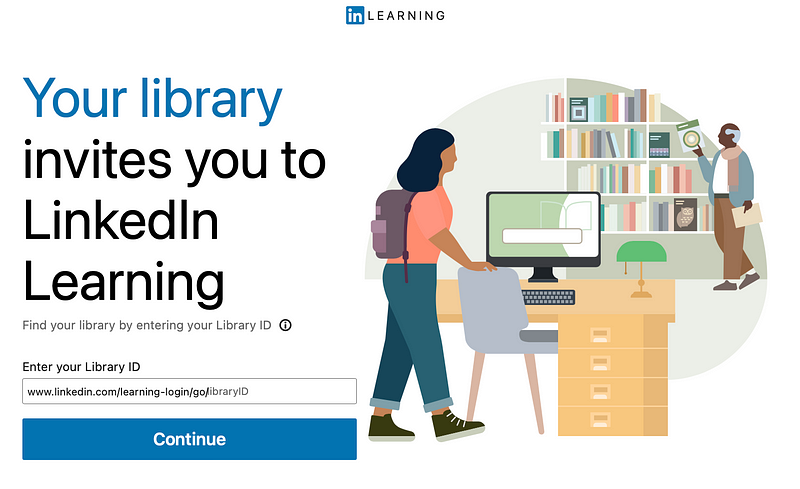 Accessing LinkedIn Learning portal