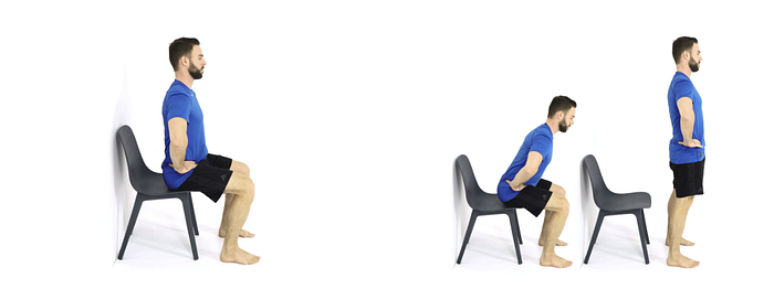 Chair Squat Exercise