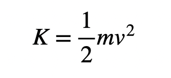 Kinetic energy calculation in pole vaulting