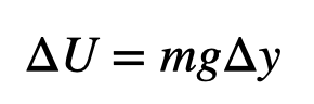 Gravitational potential energy formula