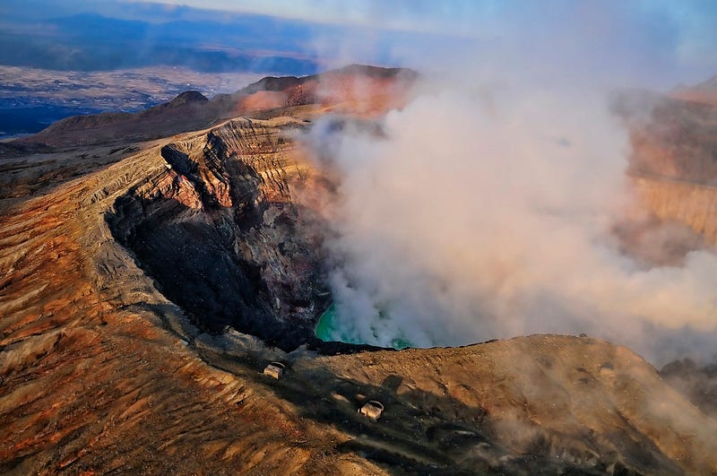 Eruption of a supervolcano in the distant future