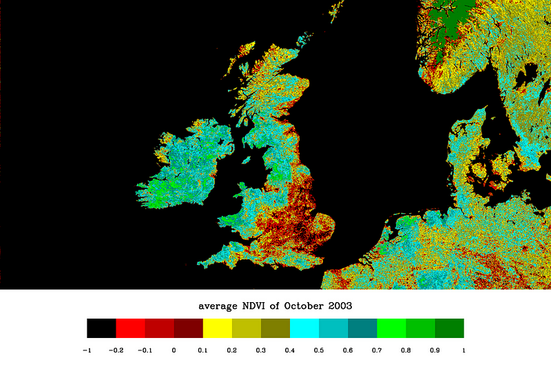 Vegetation density mapping across regions