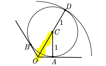 Radius calculation diagram