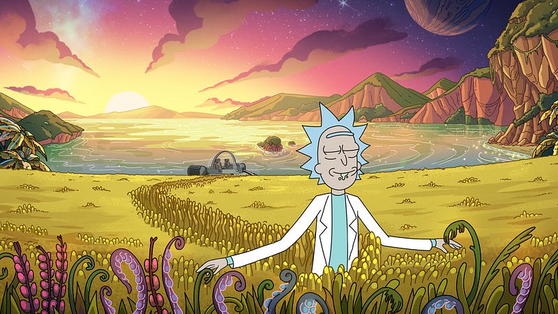 Rick Sanchez embodying nihilism