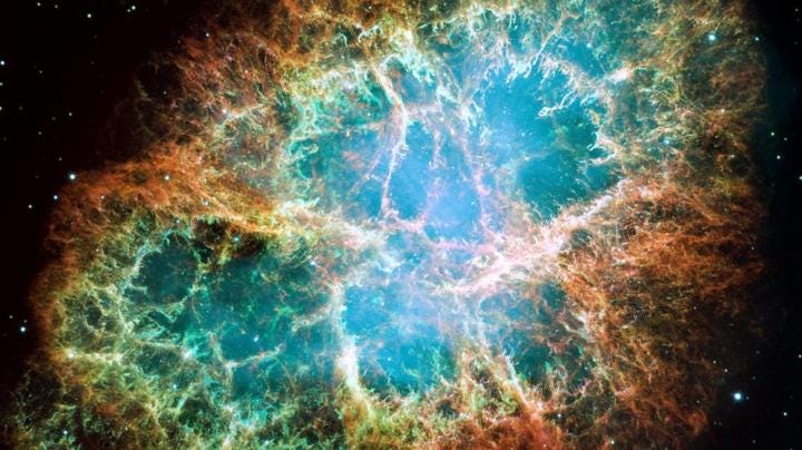 Neutron star remnants in the Crab Nebula