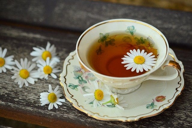 Chamomile Tea, known for its soothing properties