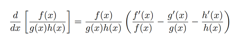 Evaluating another derivative