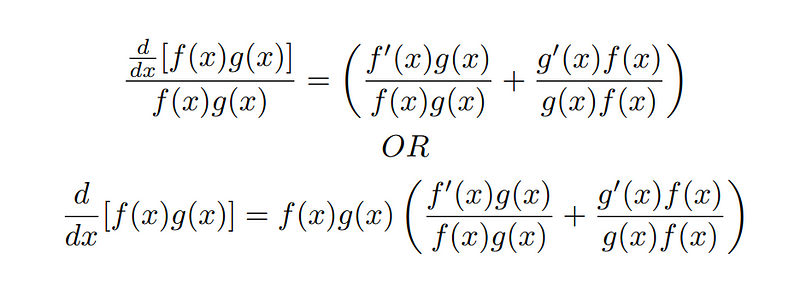 Quotient derivative